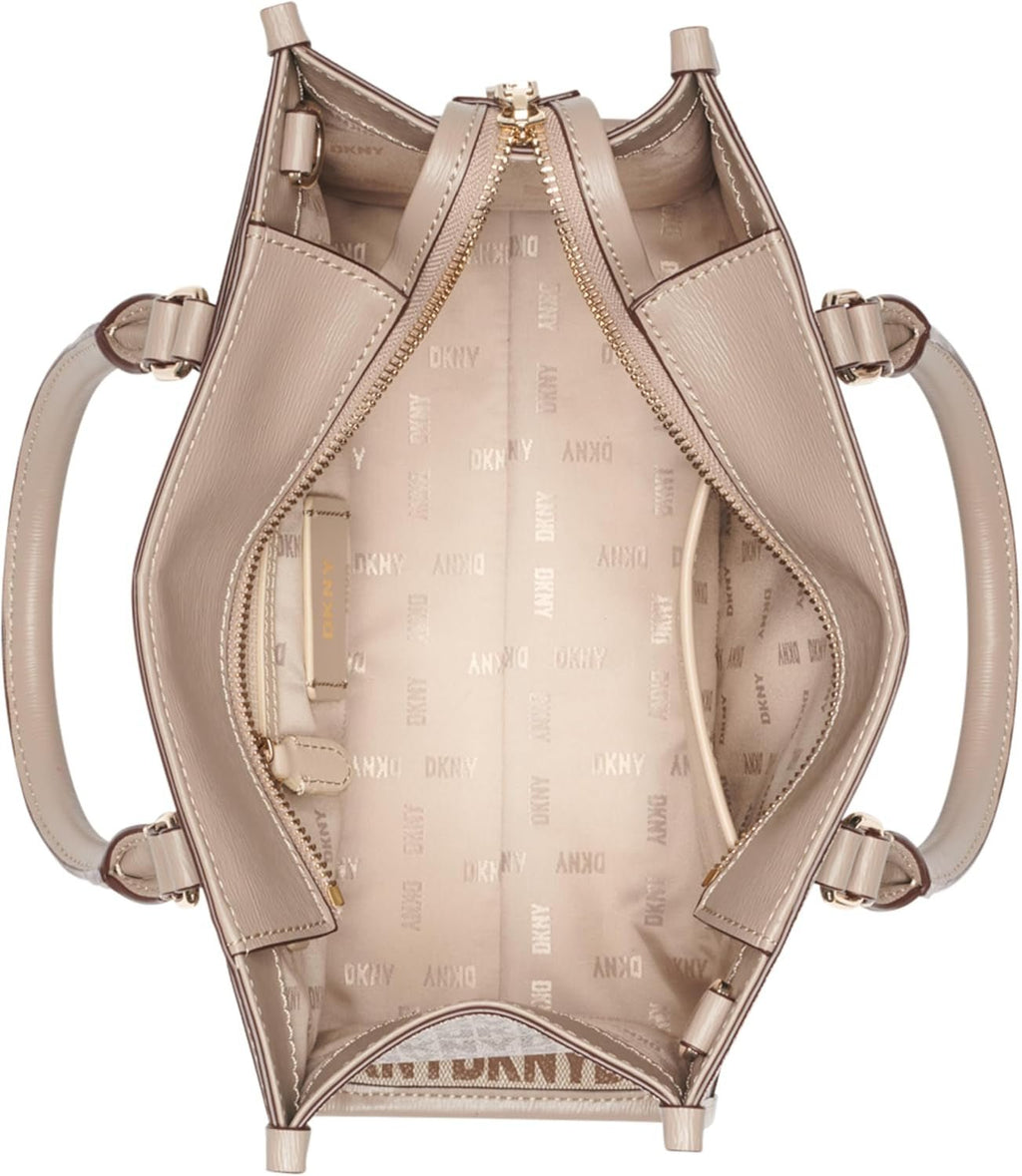 Geantă Casual Tote Satchell pentru femei DKNY, Chino/Toffee Genti Femei Naty Shop