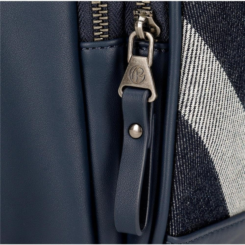 Geantă de voiaj Pepe Jeans Celine, albastru, 40 x 25 x 20 cm, poliester, cu detalii din imitație de piele, 20 l, de Joumma Bags, albastru, geantă de voiaj Bagaje și echipament de călătorie Naty Shop