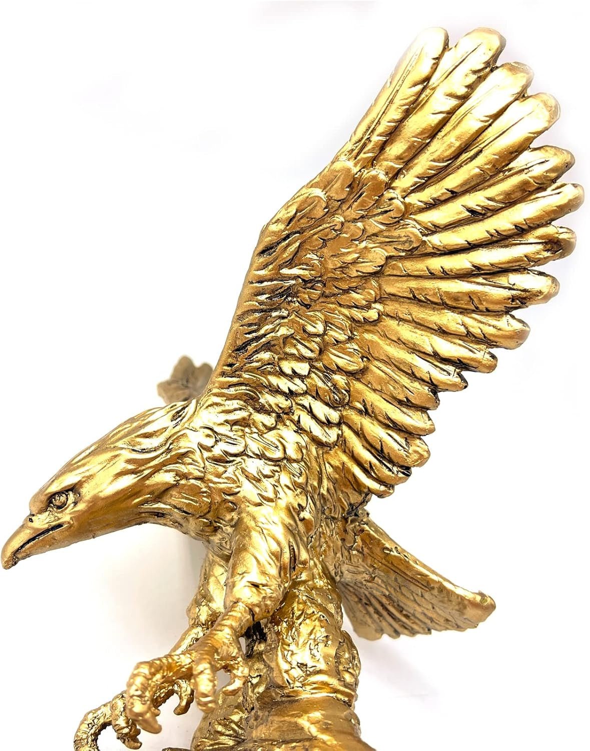 Golden Eagle Resin Ornaments Statue, Golden Eagle Sculptura Modern Home Office Figurine Decor Desktop Decoration (Golden 1) Statuete si sculpturi Naty Shop