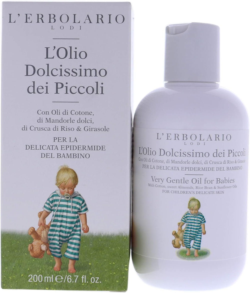 L'Erbolario baby and child care baby oil, 1 pachet (1 x 200 ml) Copii - Baie si Skincare Naty Shop Titlu implicit