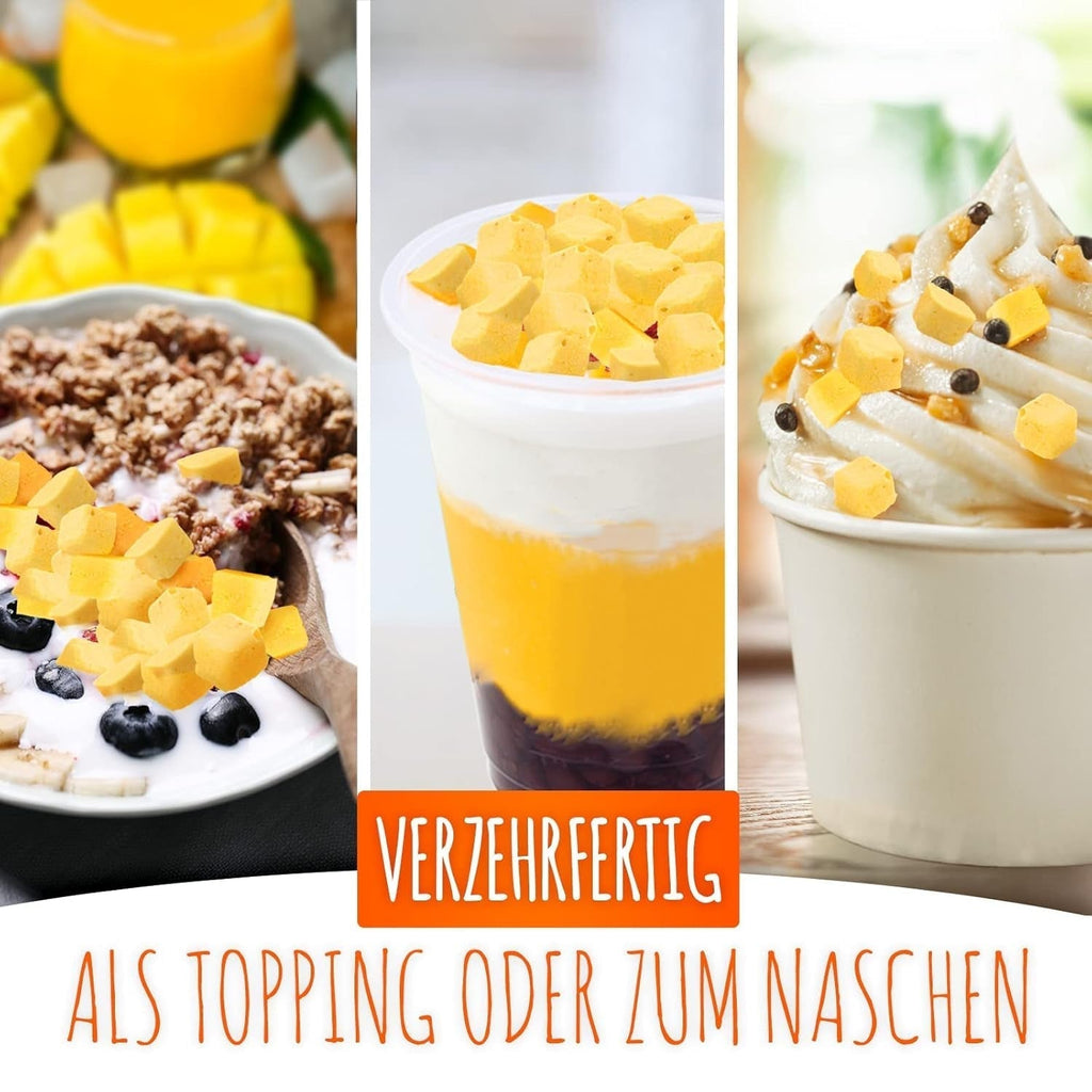 Mango liofilizat, 250g fructe liofilizate, fără aditivi, fructat, fabricat în Germania Produse deshidratate Naty Shop