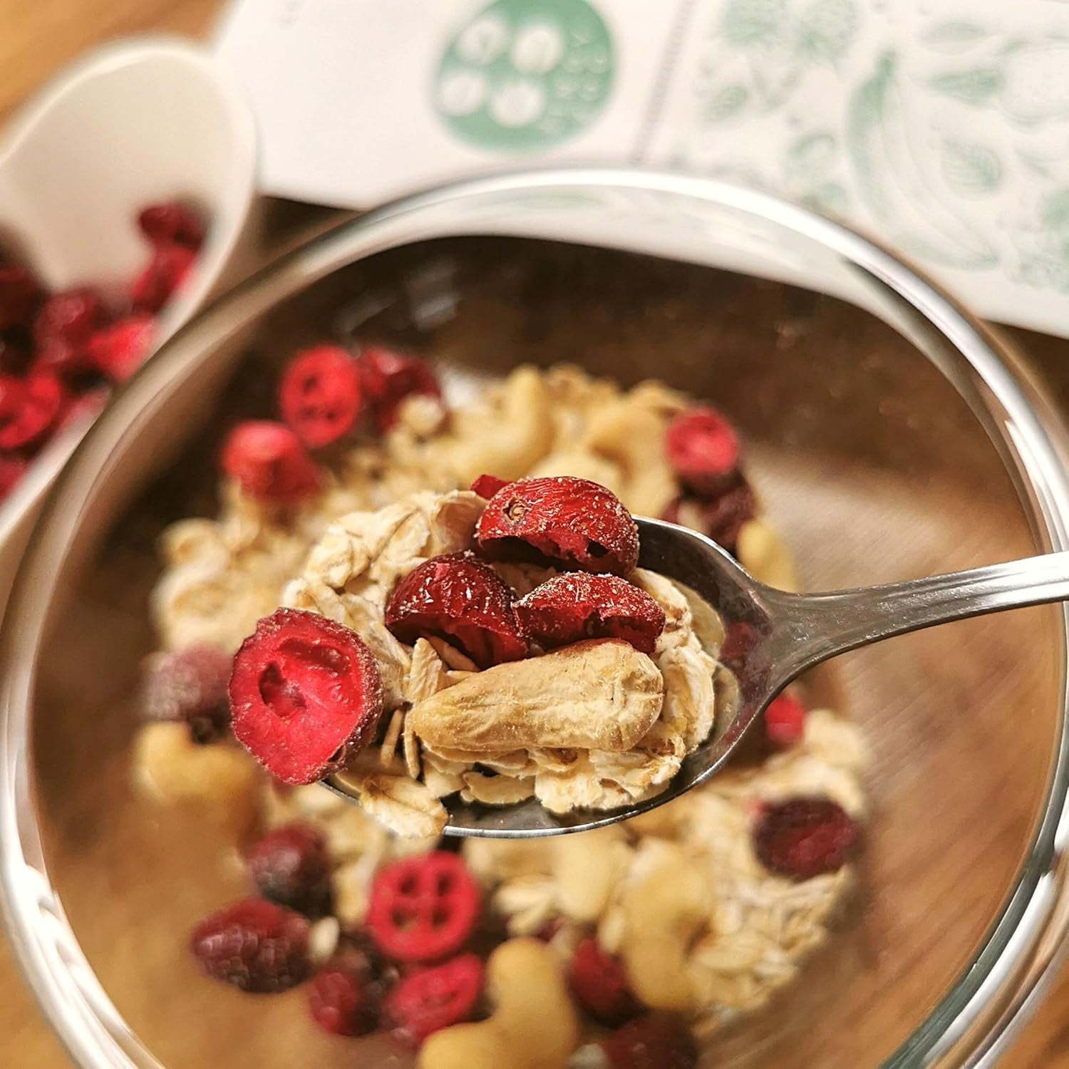 Merișoare liofilizate fără zahăr | XL 250g Merișoare liofilizate naturale neîndulcite | Fructe liofilizate naturale sălbatice | Merișoare liofilizate | ZingyZoo Produse deshidratate Naty Shop