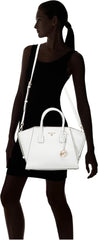 MICHAEL KORS Femeile Avril LG TZ Satchel Bag, Opticwhite Genti Femei Naty Shop