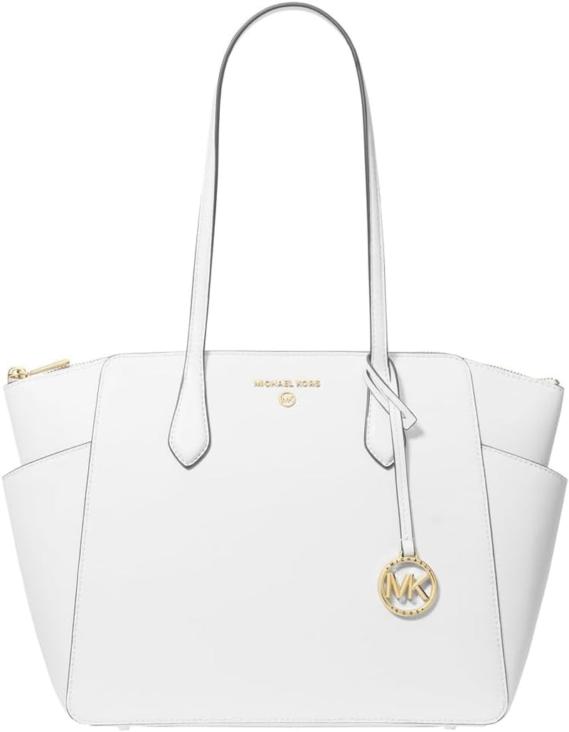 Michael Kors Marilyn Md Tz Tote Bag Genti Femei Naty Shop Alb optic