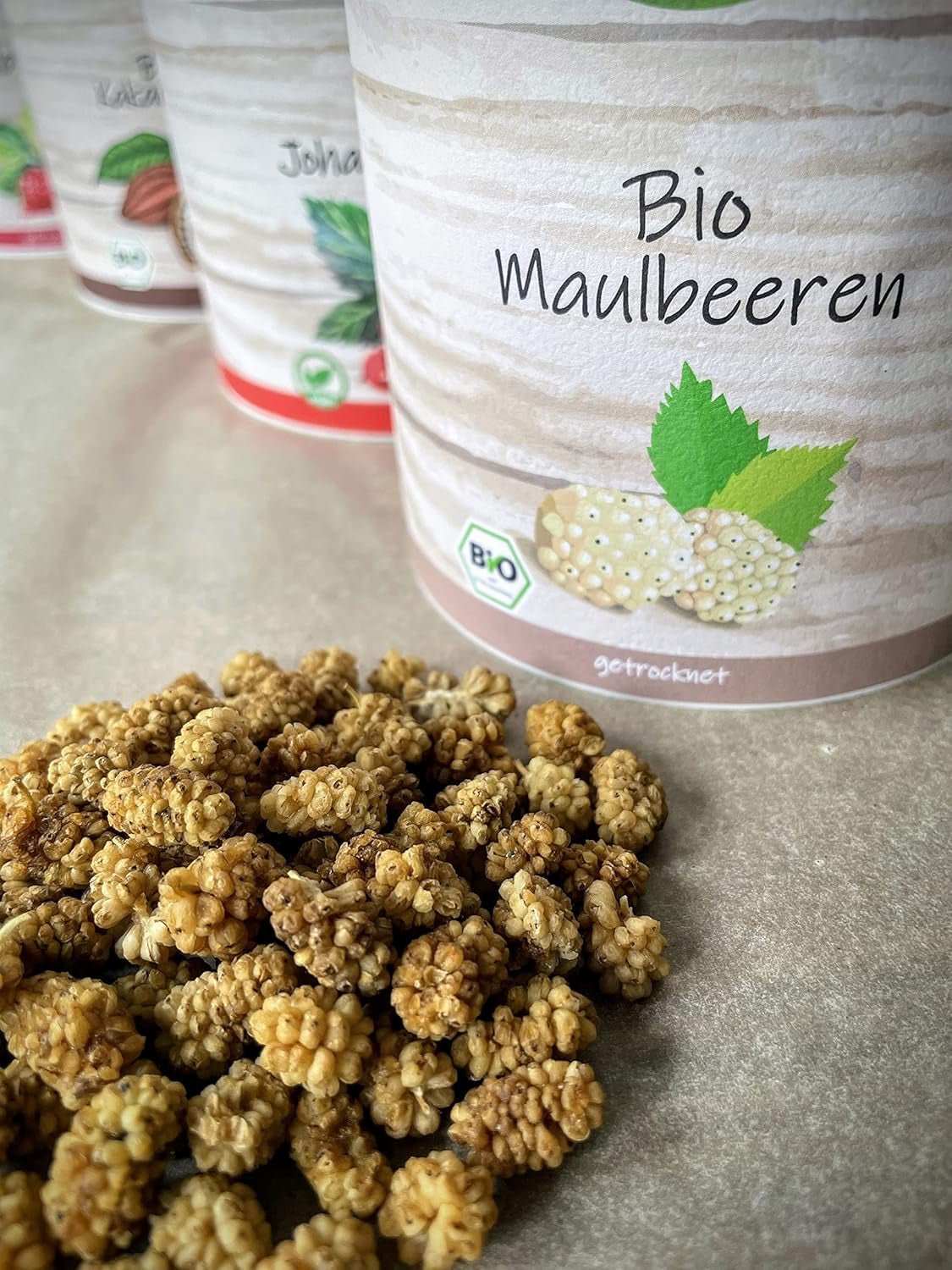 myfruits mure organice uscate, 750g, uscate la soare, fără aditivi. Din agricultura ecologică certificată, mure albe uscate Produse deshidratate Naty Shop