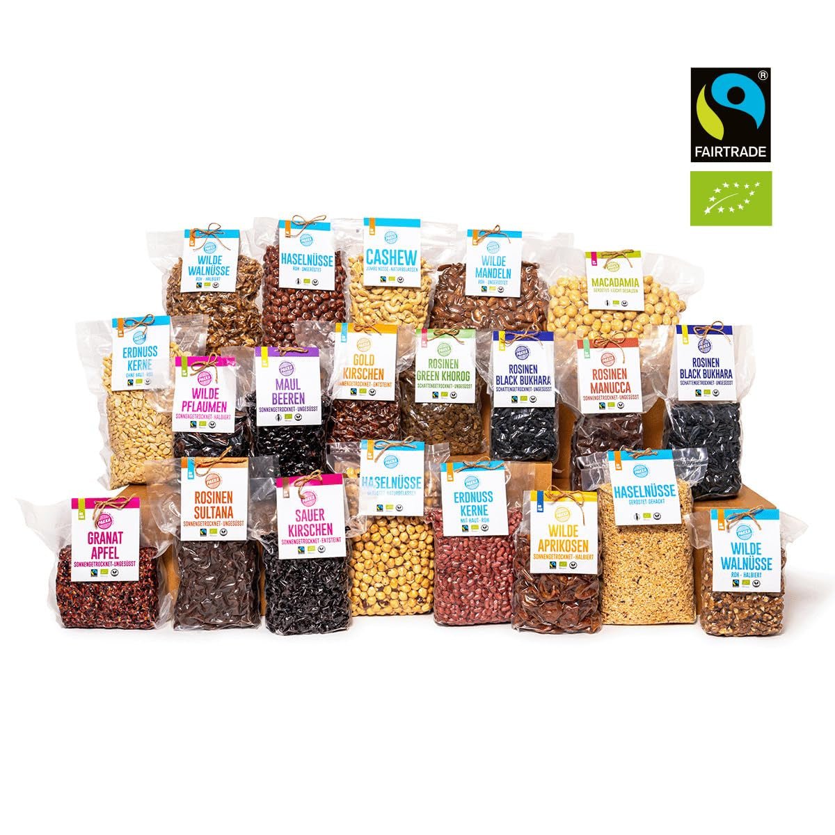PAKKA - Stafide organice Fairtrade Green Khorog 750g, organice și Fairtrade, fără semințe, uscate la umbră, fără ulei, deci lipicioase, direct de la micii fermieri din Samarkand în Uzbekistan, vegan, 750g Produse deshidratate Naty Shop