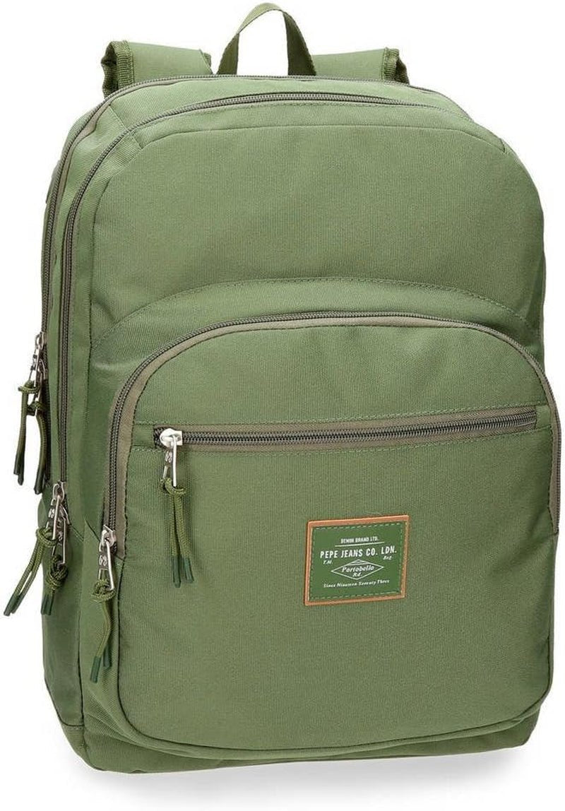 Pepe Jeans Cross An Trolley Rucsac personalizabil Verde 32x44x15 cms Poliester 0 21.12L Rucsacuri si ghiozdane premium Naty Shop Grün Doppelter Rucksack