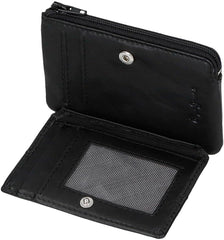 Pepe Jeans Joumma Bags Double Purse, Negru, 11 x 7 x 1,5 cm, Piele, Negru, Talla única, Portofel Portofel Barbati Naty Shop