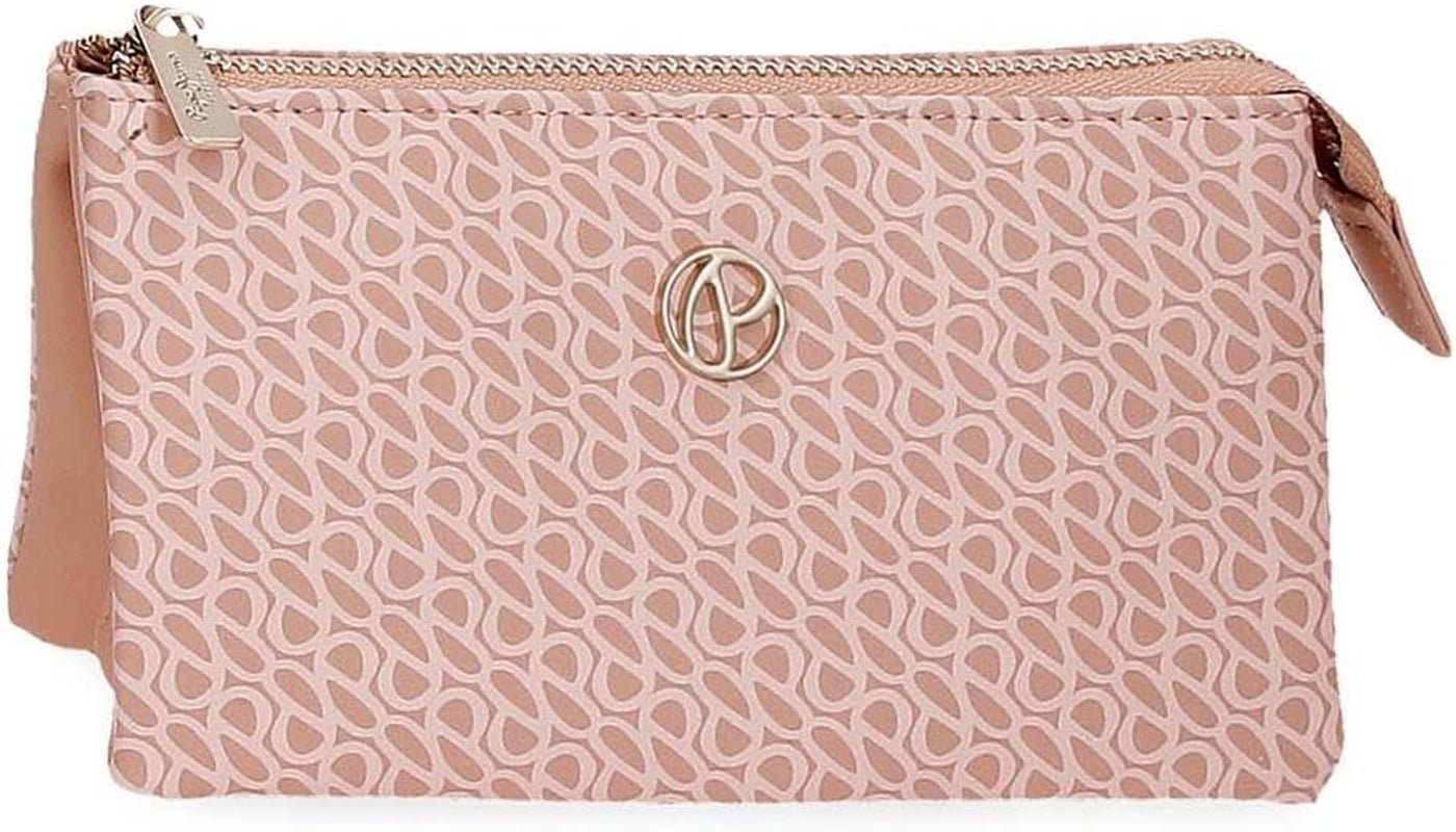 Pepe Jeans Megan Geantă de toaletă negru 17x9x2 cm Faux piele, negru, Talla única, Geantă de toaletă Portofel Femei Naty Shop Roz Portofel triplu