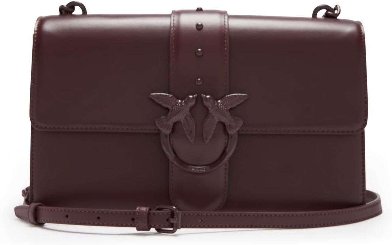 Pinko Ladies Love One Classic Cl Naplack Colour Block Bag Genti Femei Naty Shop M03B_Bordeaux-Trumps-Bloc C