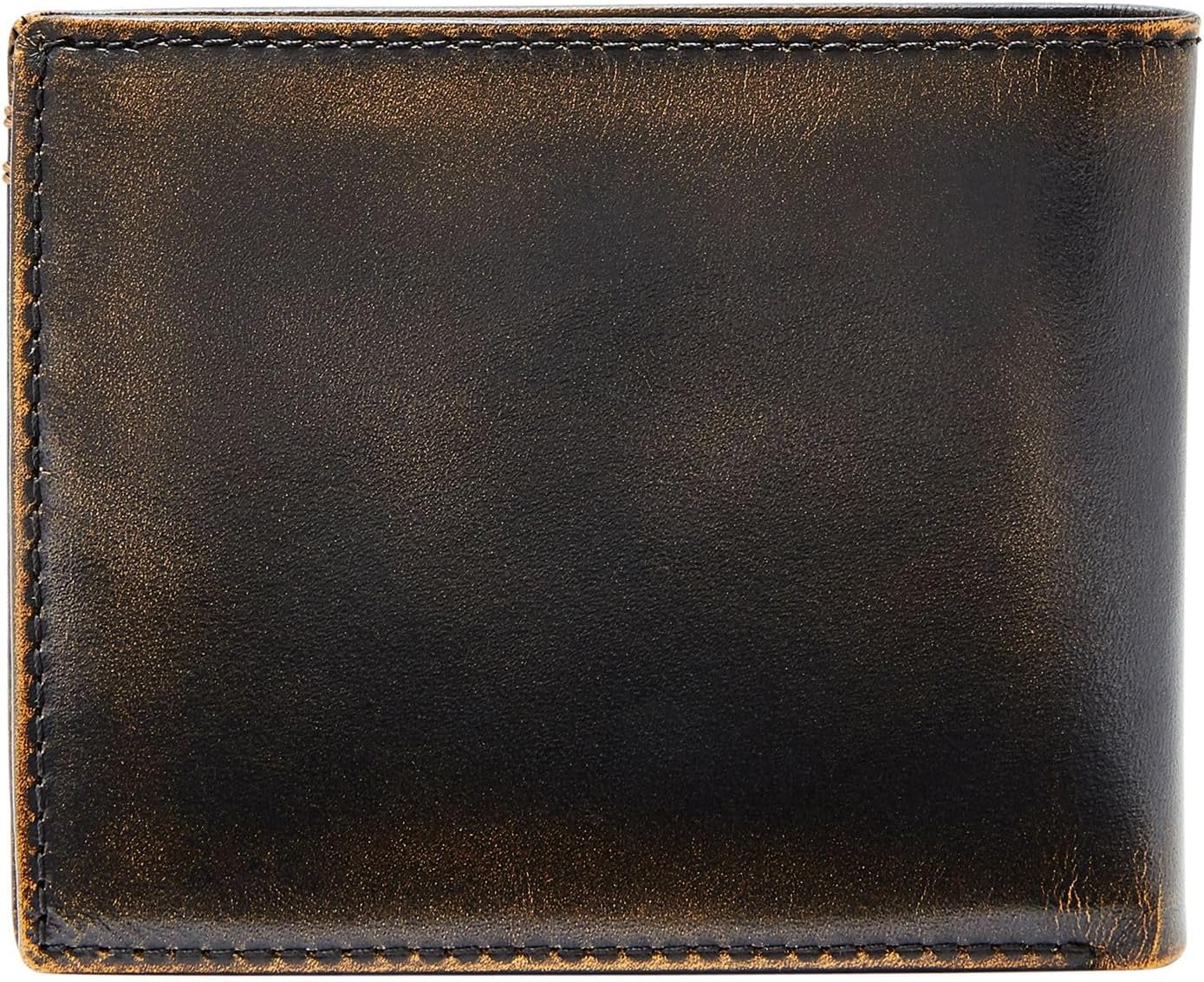 Portofel bifold din piele Fossil Wade pentru bărbați 11,43 cm L x 1,905 cm l x 8,89 cm H Portofel Barbati Naty Shop