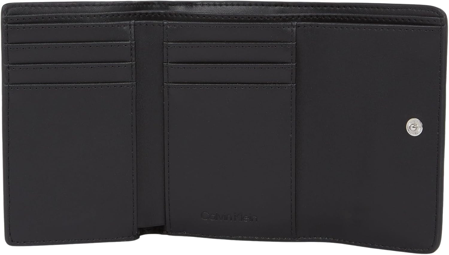 Portofel de damă Calvin Klein Must Small Trifold Mono Klein, negru (Black Mono), mărime unică Portofel Femei Naty Shop