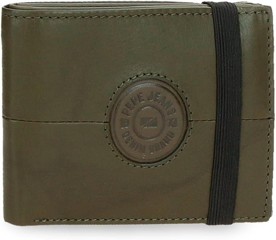 Portofele și poșete din piele de vacă Pepe Jeans Cracker, negru, maro, verde, diferite mărimi Portofel Barbati Naty Shop Verde Portofel din cauciuc