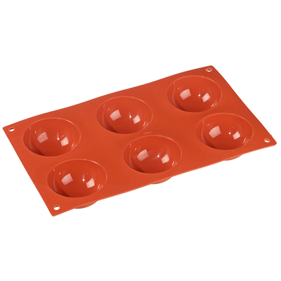 Form Silicone Hemispheres 79 x 29 x 30 mm, 6 cavities