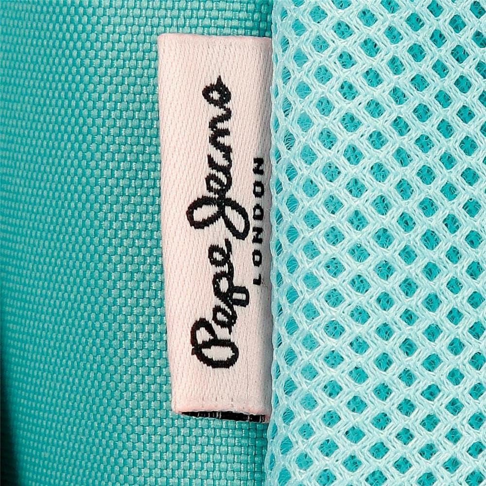 Rucsac Pepe Jeans Jane pentru laptop, compartiment dublu, 15.6 inch, albastru, 31 x 44 x 17.5 cm, poliester, 20.46 l Rucsacuri si ghiozdane premium Naty Shop