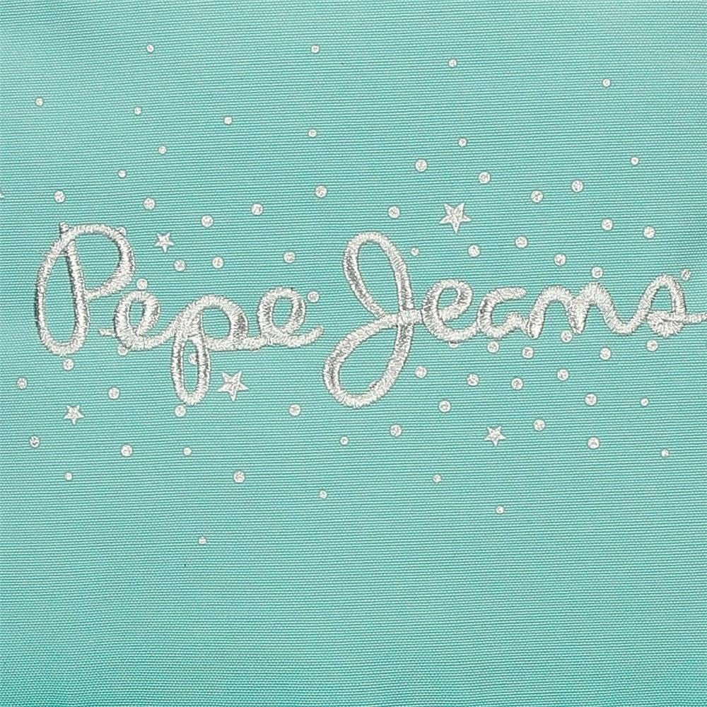 Rucsac Pepe Jeans Jane pentru laptop, compartiment dublu, 15.6 inch, albastru, 31 x 44 x 17.5 cm, poliester, 20.46 l Rucsacuri si ghiozdane premium Naty Shop