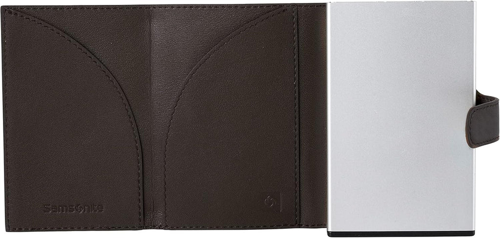 Samsonite Alu Fit SLG - Portofel, 10,2 cm, maro (maro închis) Portofel Barbati Naty Shop