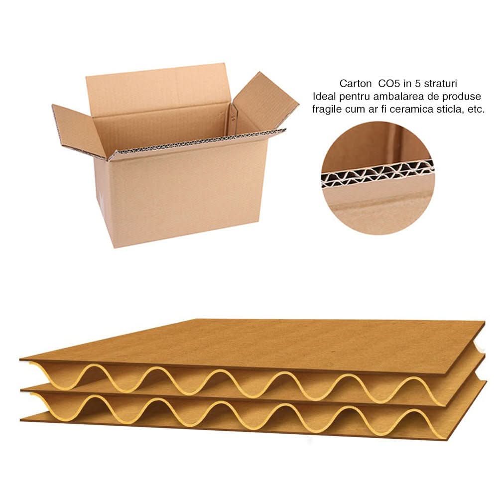 Set of 20 cardboard boxes CO5, CB, 220 x 95 x 95 Packaging boxes Nati Shop