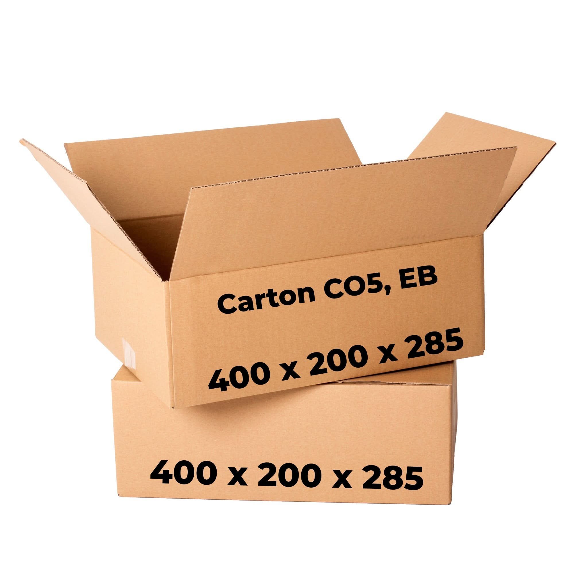 Set of 20 cardboard boxes CO5, CB, 220 x 95 x 95 Packaging boxes Nati Shop