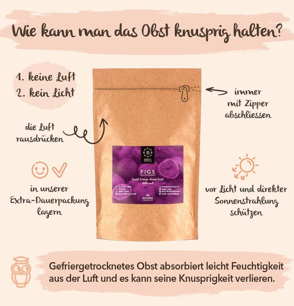 Smochine liofilizate BRIX | Smochine naturale, uscate 95 g | Premiul Great Taste pentru fructe uscate, uscate | Fără OMG, fără gluten, vegan, vitamine reținute Produse deshidratate Naty Shop