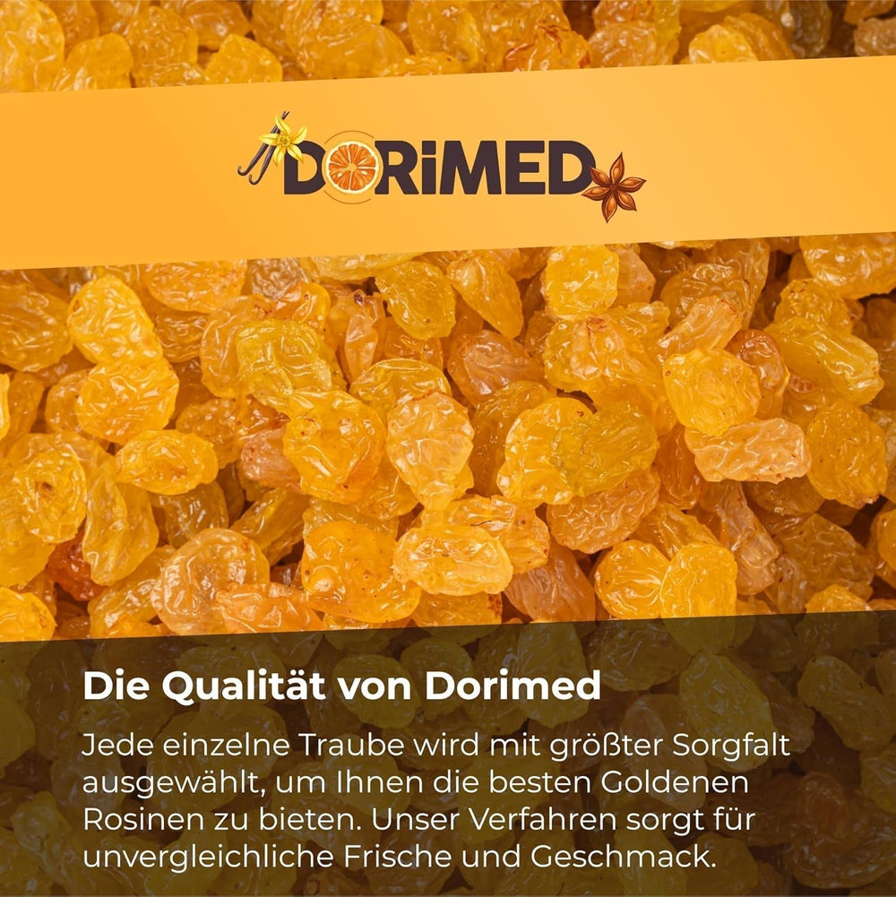 Stafide de aur | Stafide de aur uscate 1 kg | Fără zahăr | Stafide de aur mari | Fără OMG | Originar din Africa de Sud | Bogat în fibre | Produse deshidratate Naty Shop