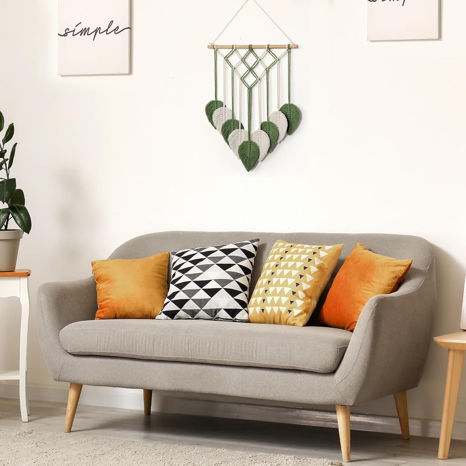 Tapiserie astnic tapiterie frunze verzi tesute Casa - Accesorii si Decoratiuni Naty Shop