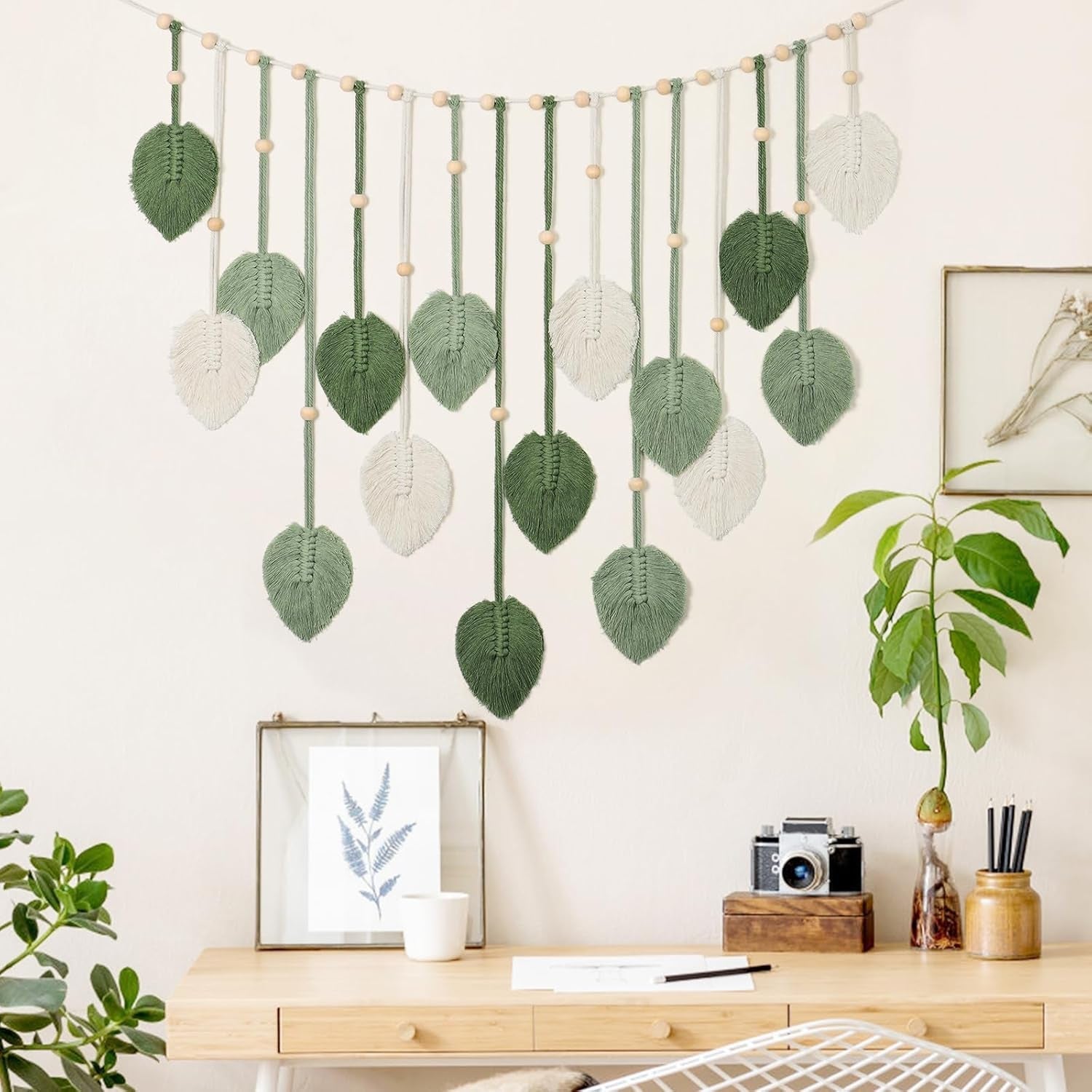 Tapiserie betylifoy wall hanging large deco leaf Casa - Accesorii si Decoratiuni Naty Shop