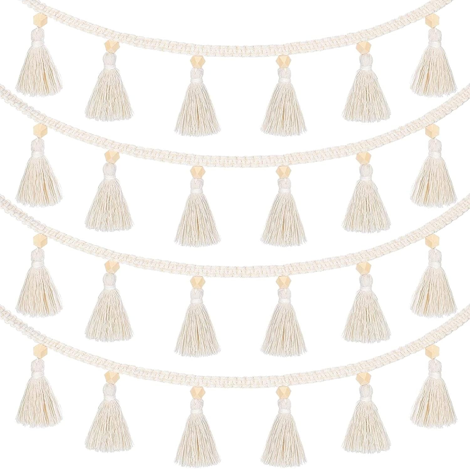 Tapiserie bucati franjuri ghirlanda banner bumbac tesute Casa - Accesorii si Decoratiuni Naty Shop Default Title