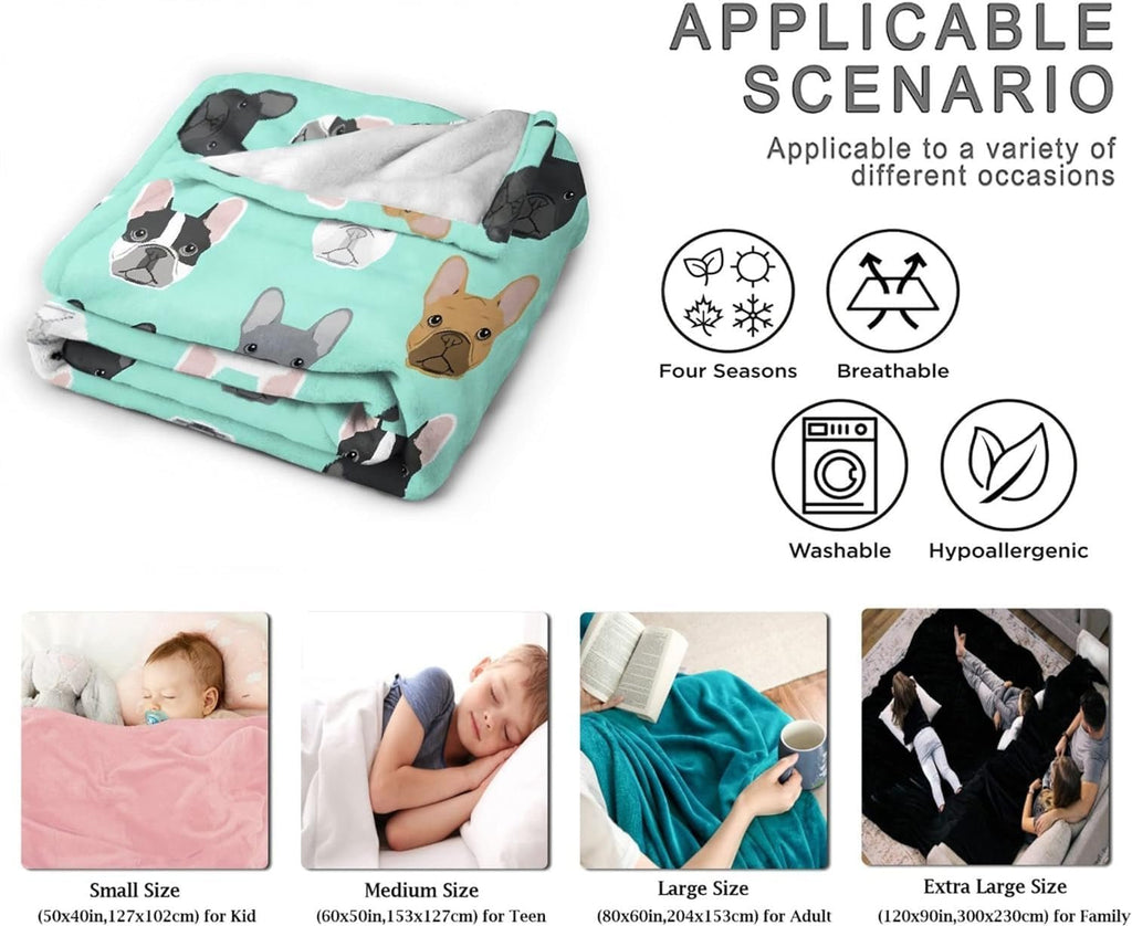 Tapiserie buldog francez imprimat motiv fata Casa - Accesorii si Decoratiuni Naty Shop