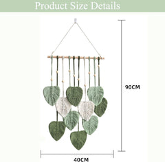 Tapiserie hanging handmade tesute frunze pana Casa - Accesorii si Decoratiuni Naty Shop