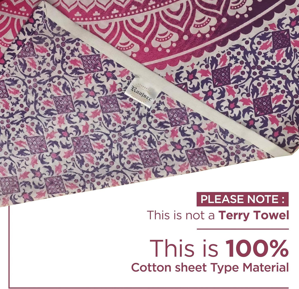 Tapiserie india prosop plaja rotund mandala hippie mare Casa - Accesorii si Decoratiuni Naty Shop