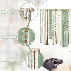 Tapiserie lomohoo mare deco verde estetic tesute Casa - Accesorii si Decoratiuni Naty Shop