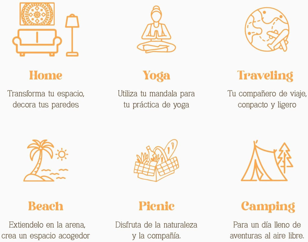 Tapiserie momomus mandala bumbac colorat desene orientale Casa - Accesorii si Decoratiuni Naty Shop