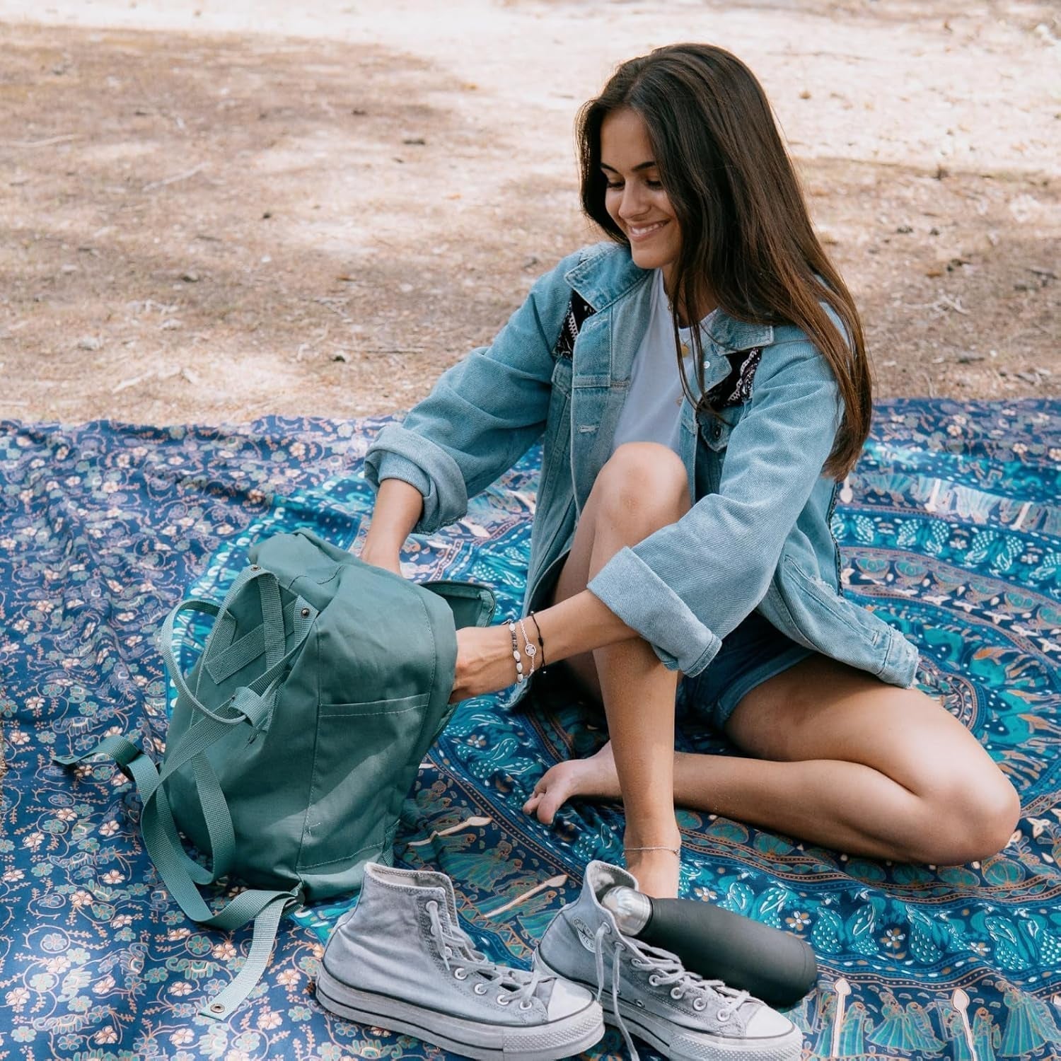 Tapiserie momomus mandala bumbac colorat desene orientale Casa - Accesorii si Decoratiuni Naty Shop