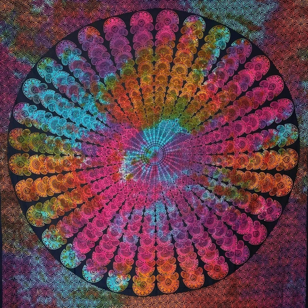 Tapiserie momomus mandala hippie sau psychedelic xxl Casa - Accesorii si Decoratiuni Naty Shop Multicolor 18 230L X 210B Cm