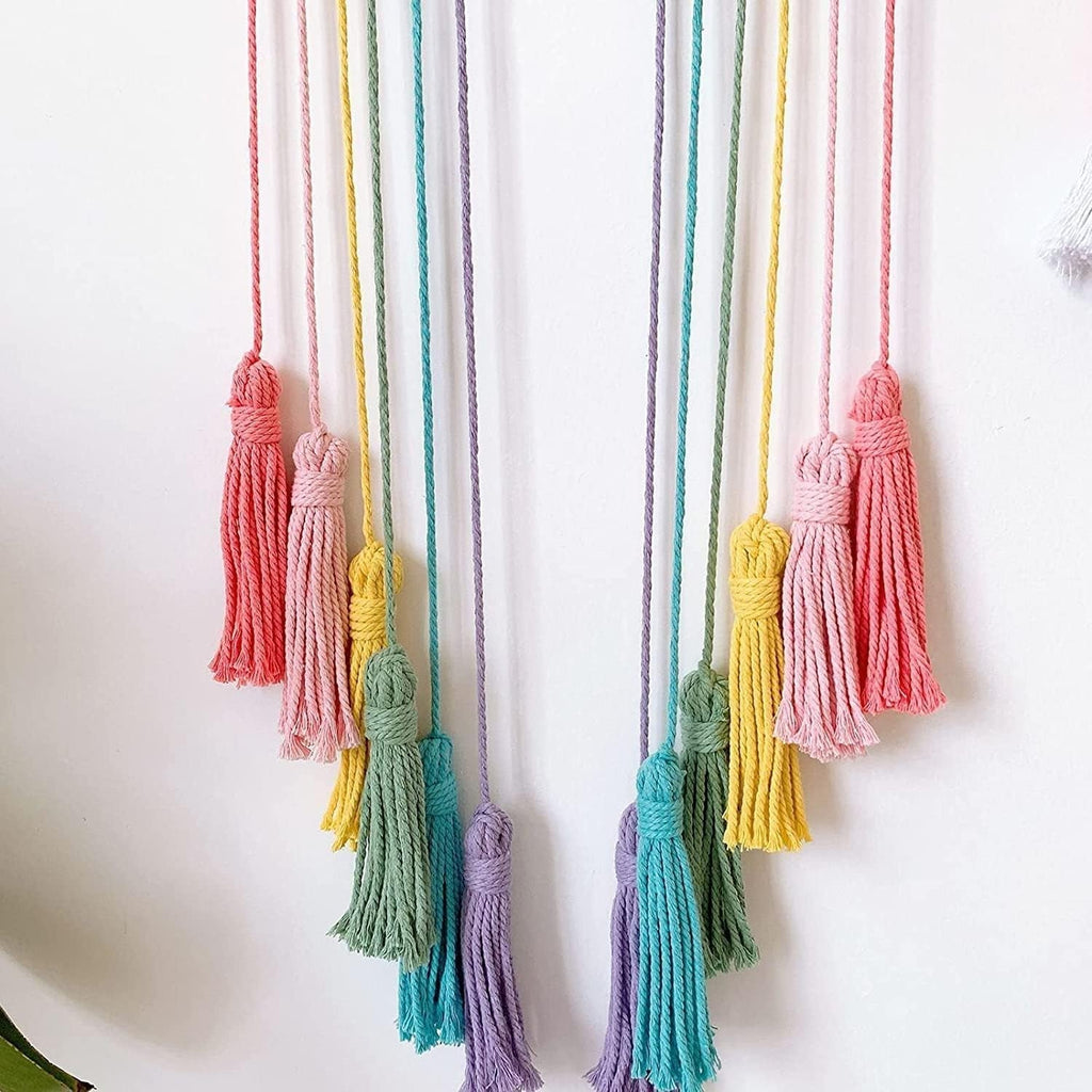 Tapiserie rainbow decorare funie bumbac curcubeu Casa - Accesorii si Decoratiuni Naty Shop