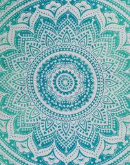 Tapiserie rajrang mandala bumbac verde mare Casa - Accesorii si Decoratiuni Naty Shop