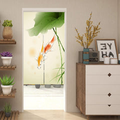 Tapiserie stil japonez lenjerie groasa noren lunga lotus Casa - Accesorii si Decoratiuni Naty Shop