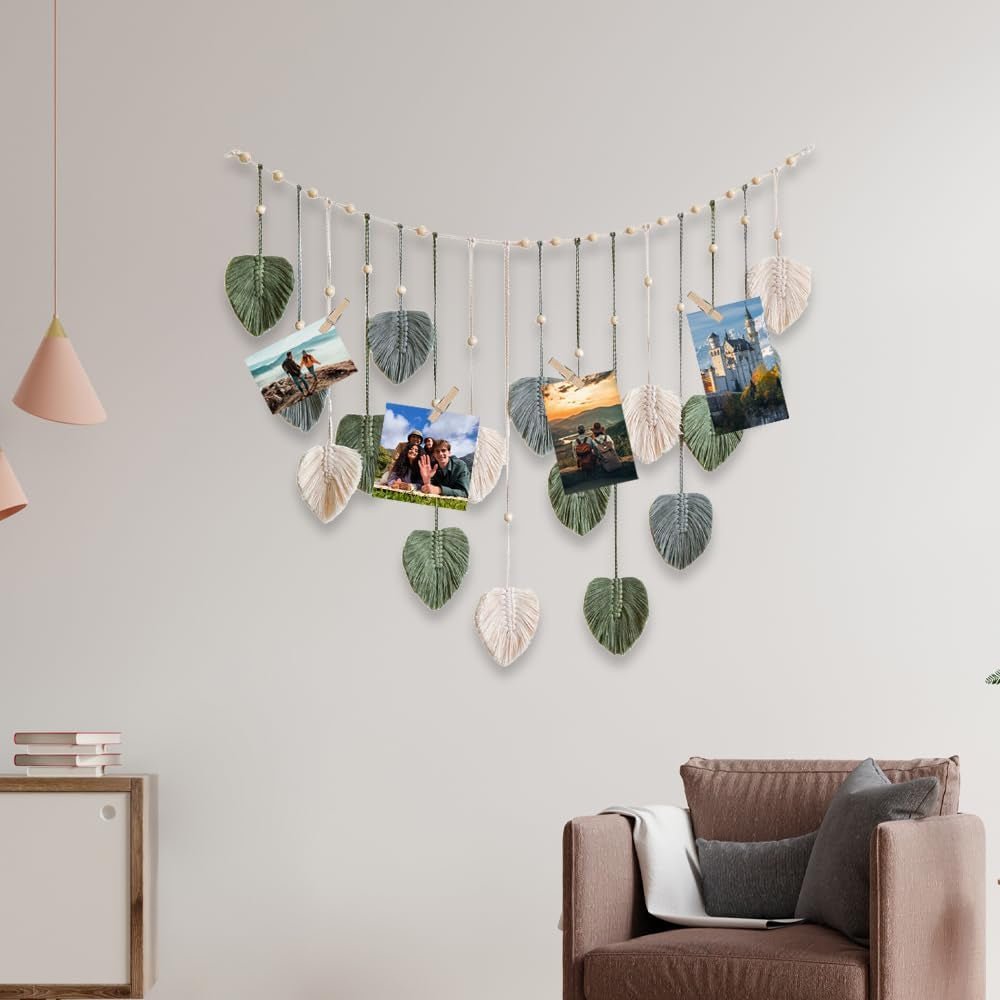 Tapiserie tapiterie verde tesuta cuie din lemn Casa - Accesorii si Decoratiuni Naty Shop