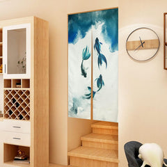 Tapiserie traditionala stil chinezesc pictura cerneala groasa noren Casa - Accesorii si Decoratiuni Naty Shop