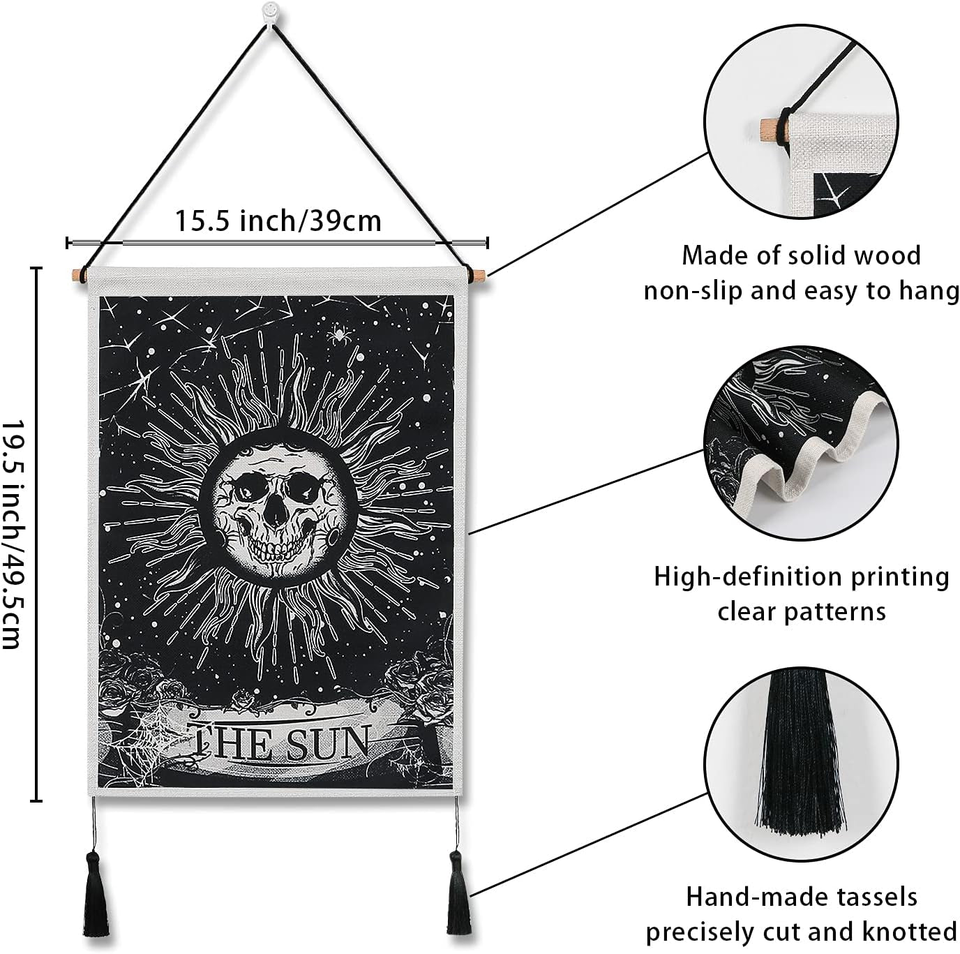 Tapiserie weldomcor craniu tarot set soare Casa - Accesorii si Decoratiuni Naty Shop