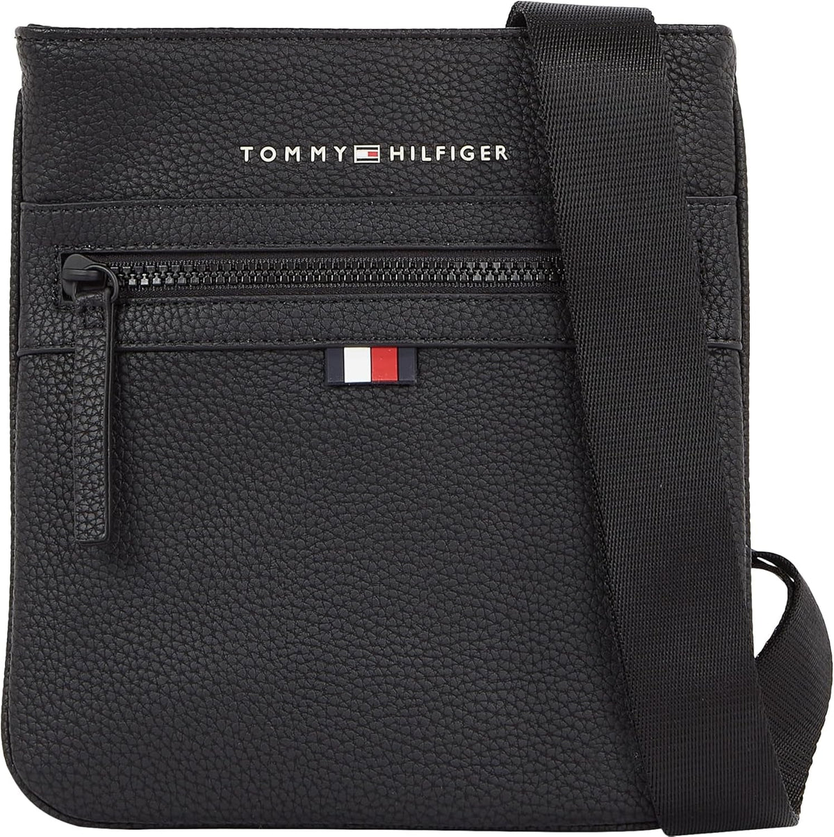 Tommy Hilfiger bărbați ESSENTIAL PU MINI CROSSOVER Crossover Bagaje și echipament de călătorie Naty Shop Negru (negru) O mărime se potrivește tuturor