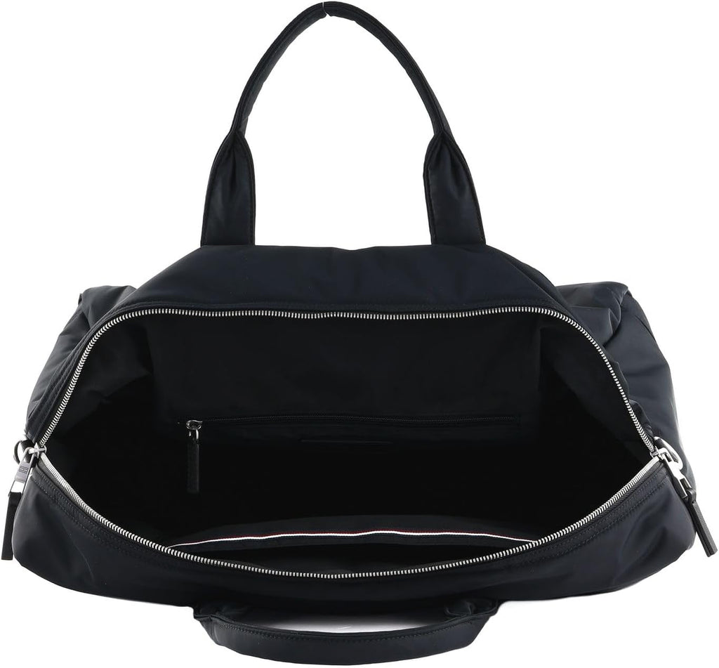 Tommy Hilfiger bărbați TH Signature geantă de voiaj AM0AM12218 sac de călătorie, negru (negru) Bagaje și echipament de călătorie Naty Shop