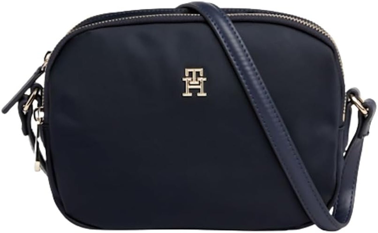 Tommy Hilfiger crossbody sac sac Poppy Crossover sac de umăr Genti Femei Naty Shop Albastru spațial