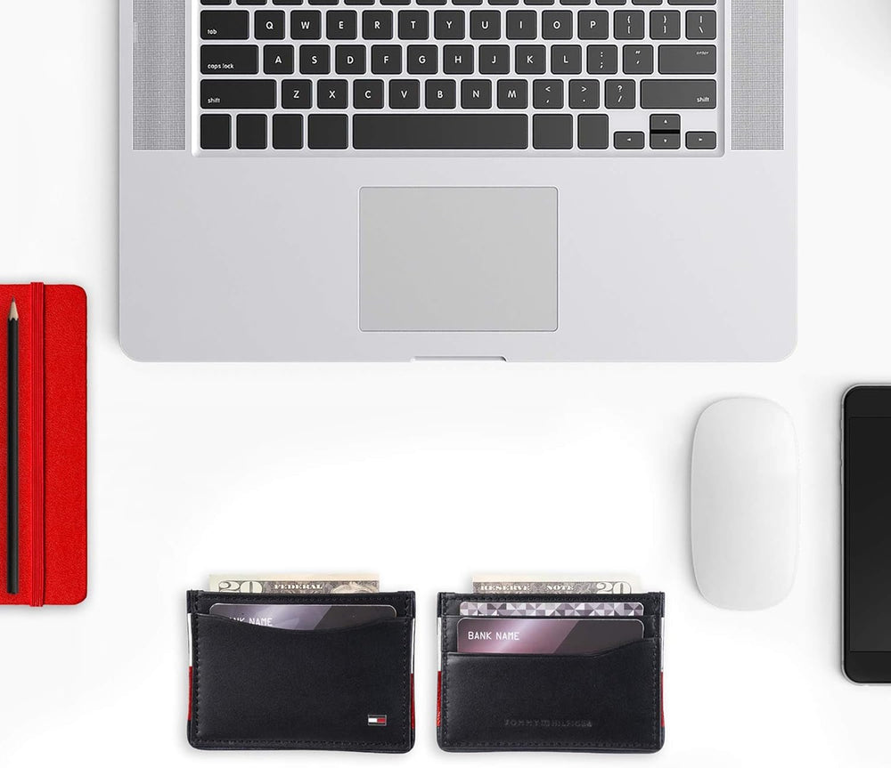 Tommy Hilfiger Men's RFID Blocking Card Holder Wallet Card Holder Portofel Barbati Naty Shop