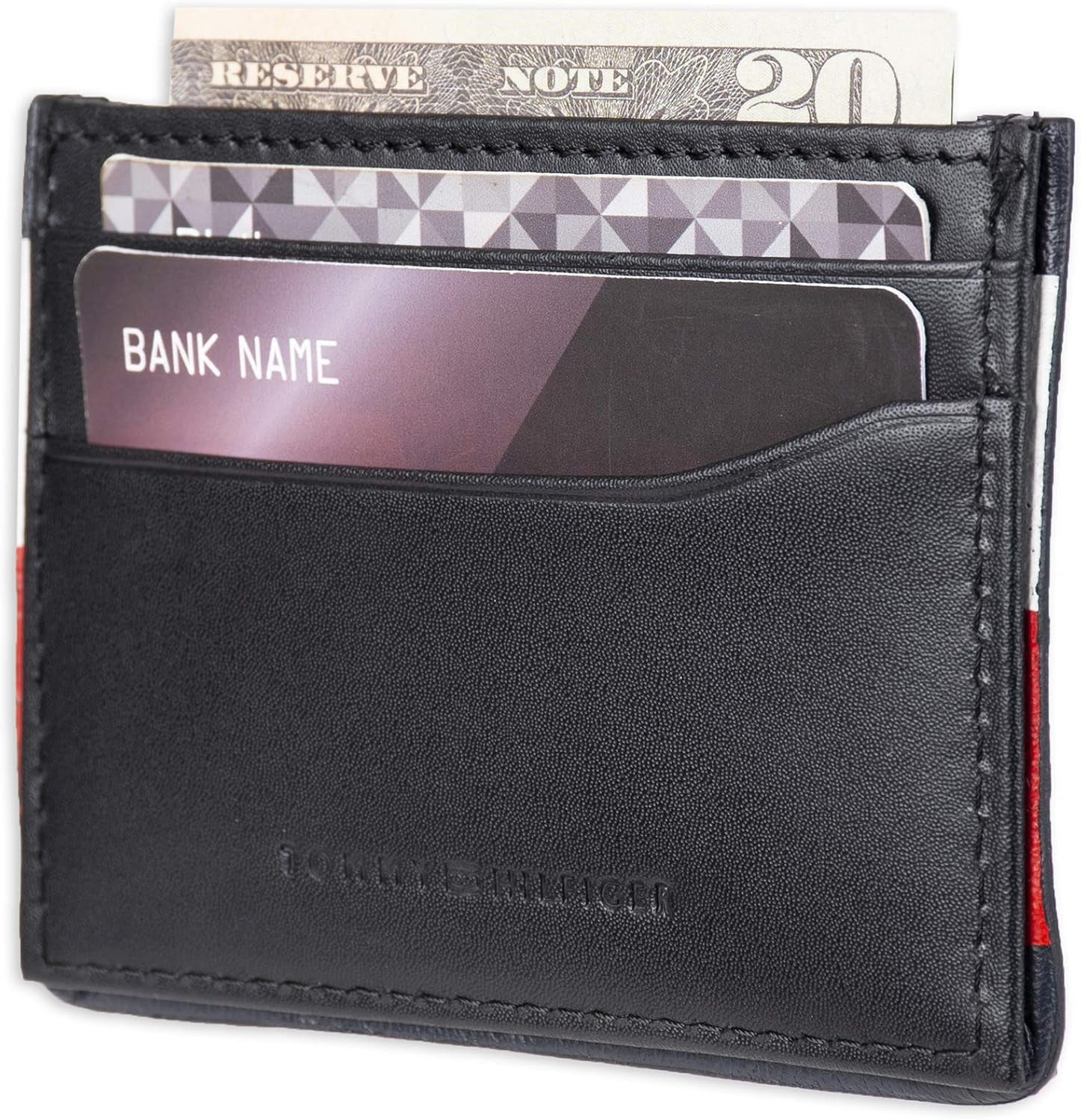 Tommy Hilfiger Men's RFID Blocking Card Holder Wallet Card Holder Portofel Barbati Naty Shop