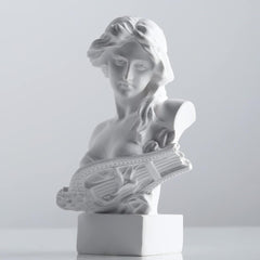 XMGZQ White Aphrodite Statue Sculpture, Resin Greek Mythology Bust Statue, for Coquette Room Decoration, Dark Academia Room Decoration, Bookshelves, Partition, Coffee Table Centrepiece Statuete si sculpturi Naty Shop Alb